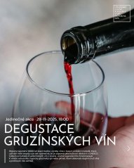 Degustace gruzínských vín v Císařských lázních